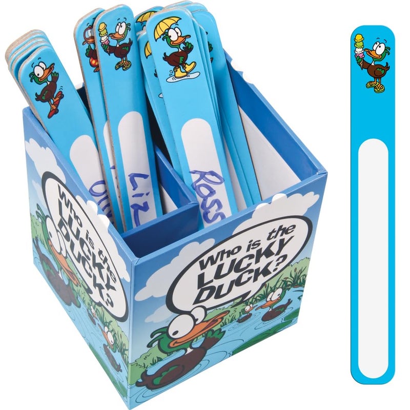 Really Good Stuff Who is The Lucky Duck? Double Cup Management System - 2 Cups, 36 Sticks - Image 1